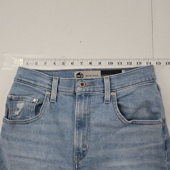 Levi's SilverTab Mom‎ Jean Light Wash High Rise Relaxed Fit 28 4444 - Picture 6 of 13
